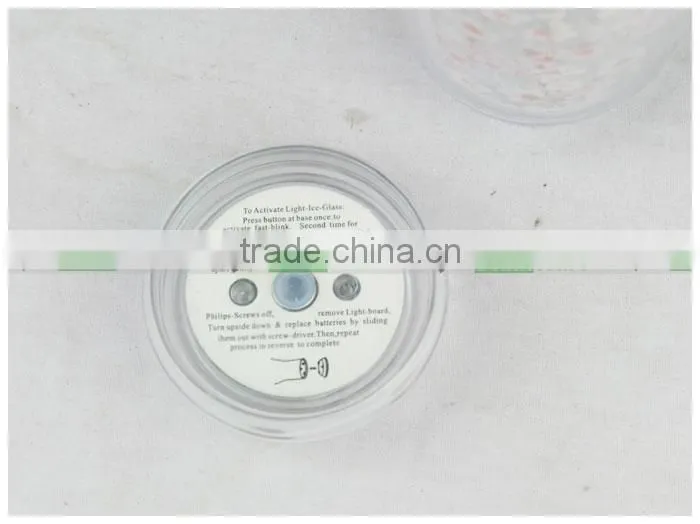 Double Walled Plastic Flashing Shot Cup with Lid Straw