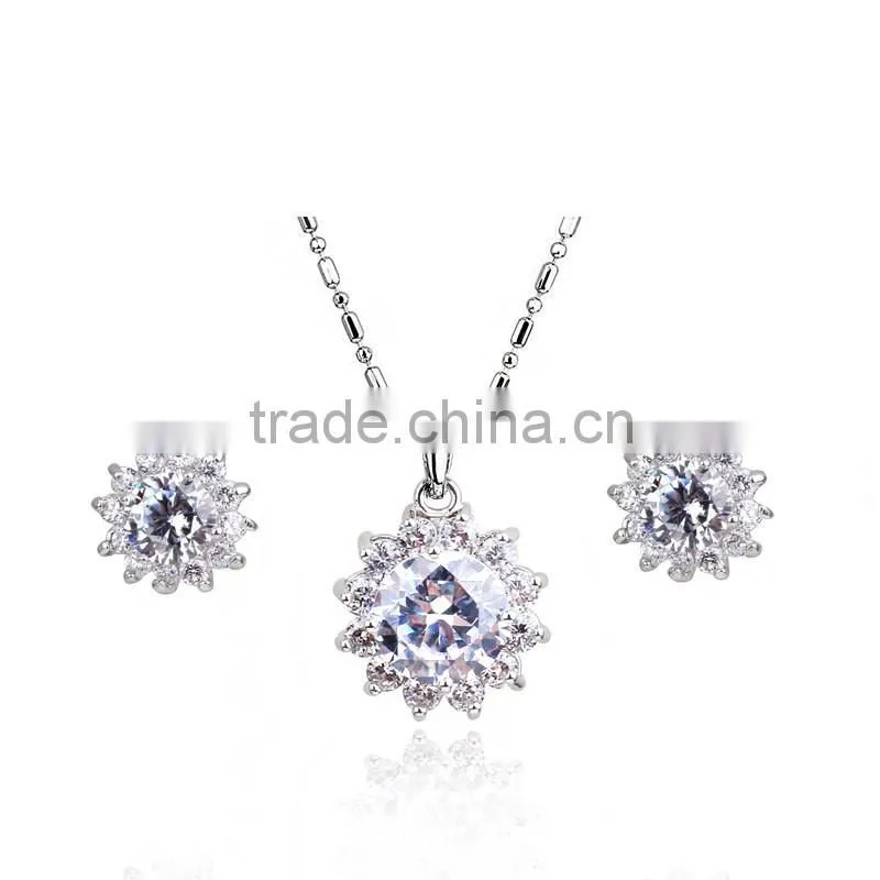 US Platinum Jewelry Hight Quality Cubic Zirconia Stones Low Price Jewelry Made In Turkey