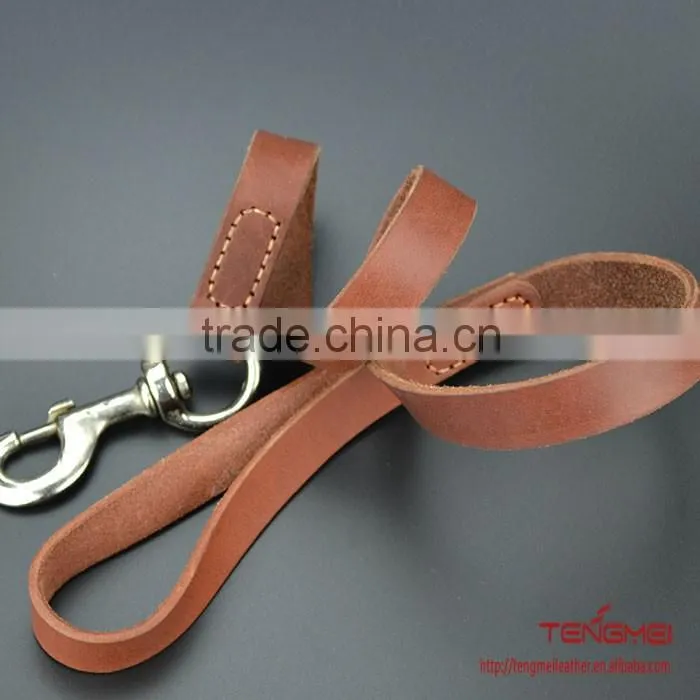 Genuine leather dog collars and leashes
