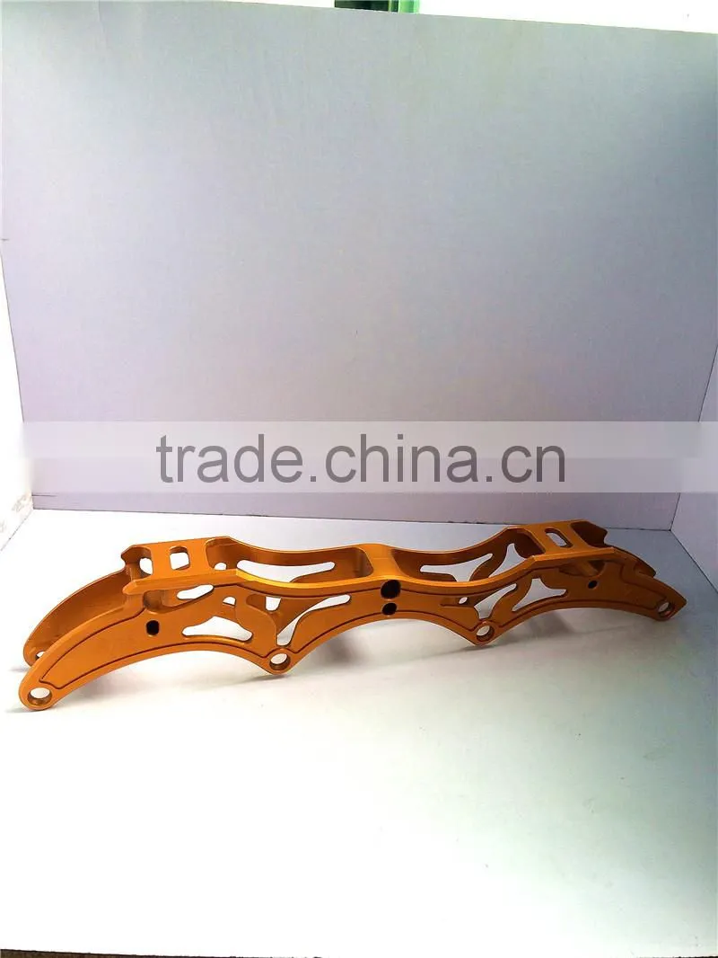 inline skate frame OEM type laster OEM logo all color Aluminium speed Skate frame laster OEM logo