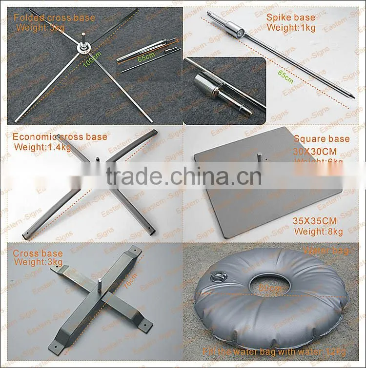 Quick Install Aluminium poles Feather Banners In China