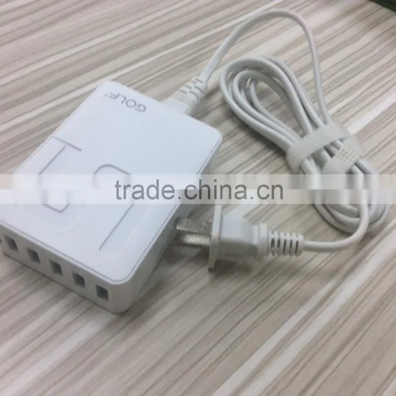 5V micro usb charger, quick charge 2.0 usb power charger adapter, 5 port usb mobile phone charger