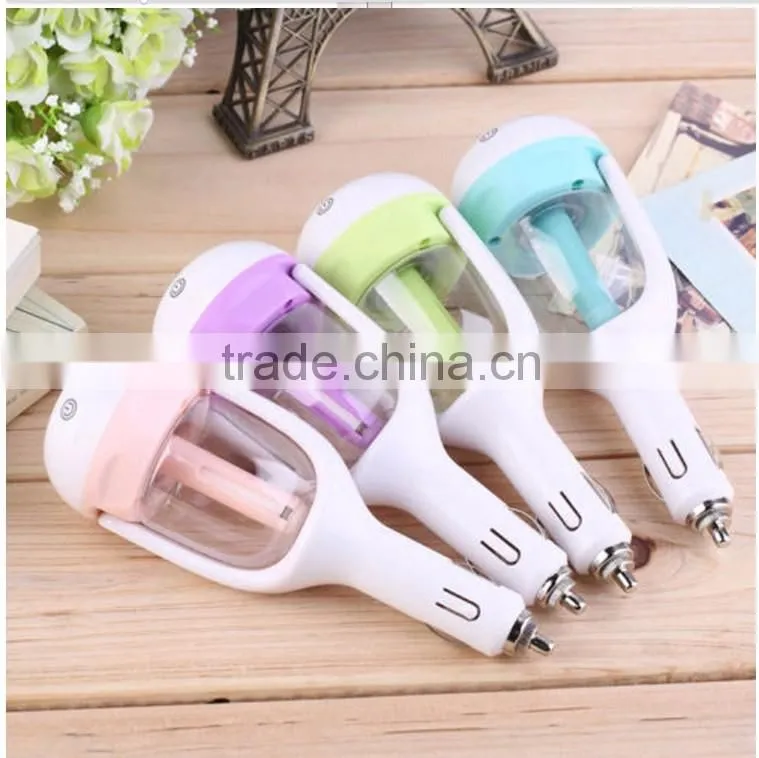 50ml aroma 180 degree rotation mini car humidifier ultrasonic car air purifier