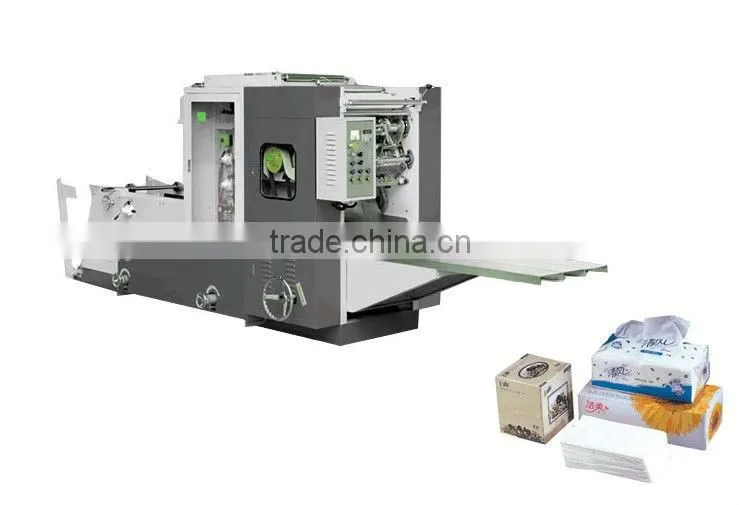 Two lines drawing face tissue machine