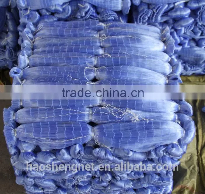 blue nylon fishing net