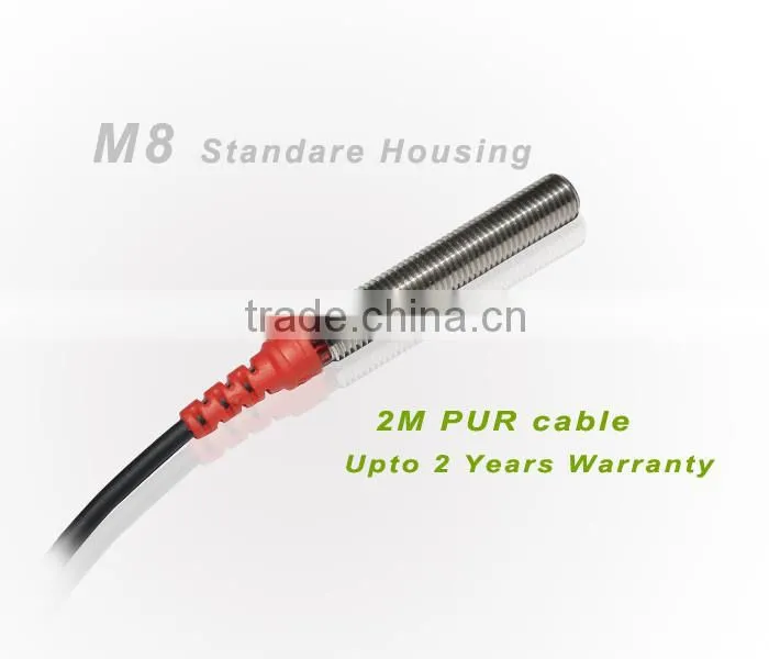 M8 F&C F3C-08KS01Series Proximity Position Sensor, 2 Years warranty, 360 Degree LED View, Flush Sensor.