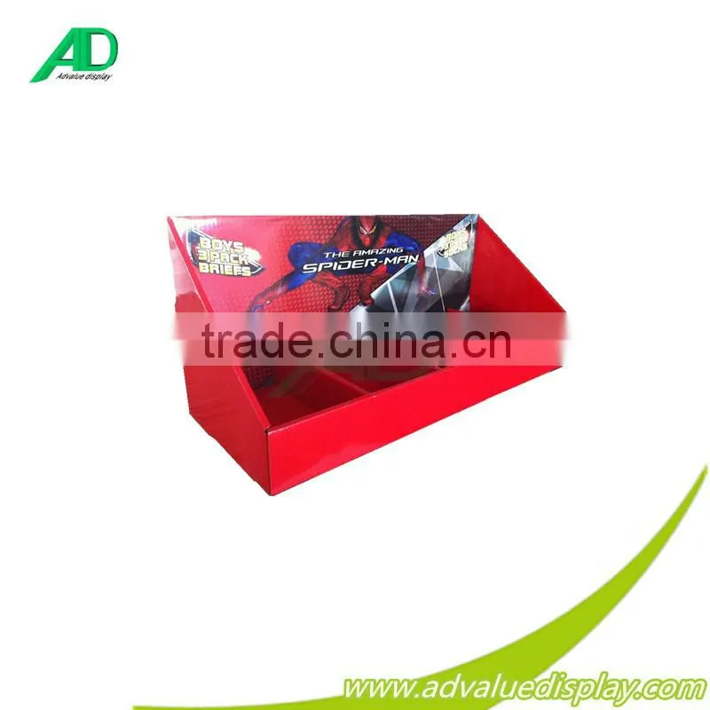 customized cheap cardboard bags countertop display
