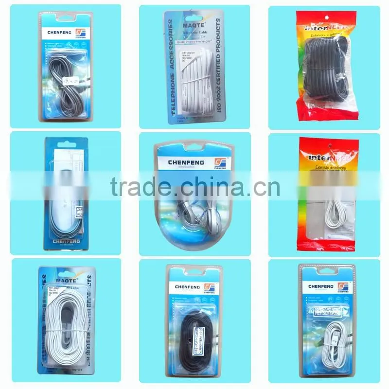 2 cores Flat Telephone cable Copper manufactory