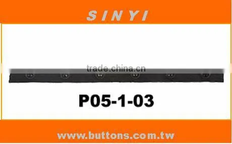 Plastic snap button tape