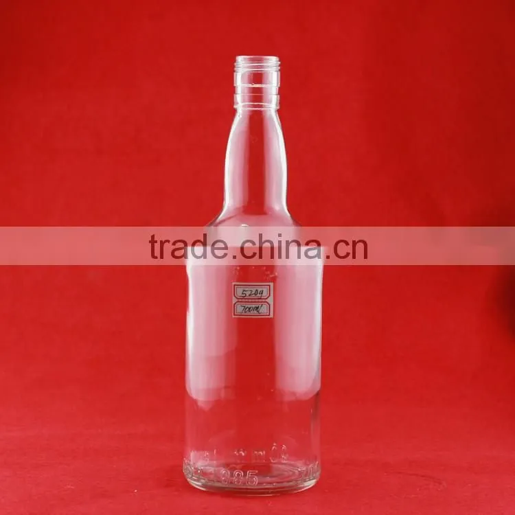 Bulk wholesale frosted alcohol bottles liquor 700ml bottle crok lovely shape bottles