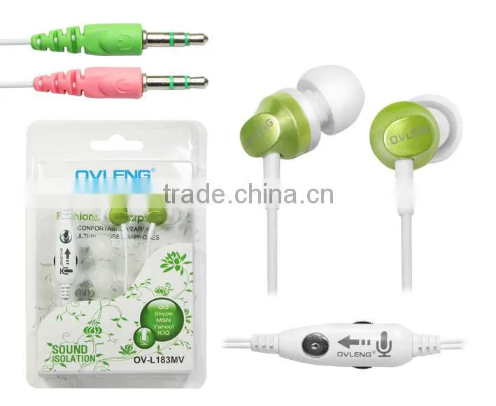 OVLENG Green Earphones with gift case