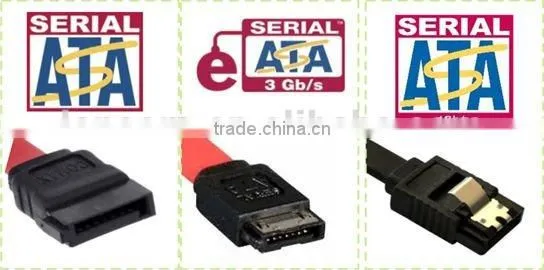 SATA/eSATA 3.0 cable with latch