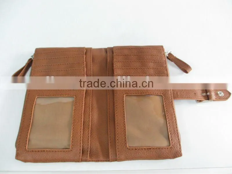 Fashion Fake PU leather wallet,with many card holder