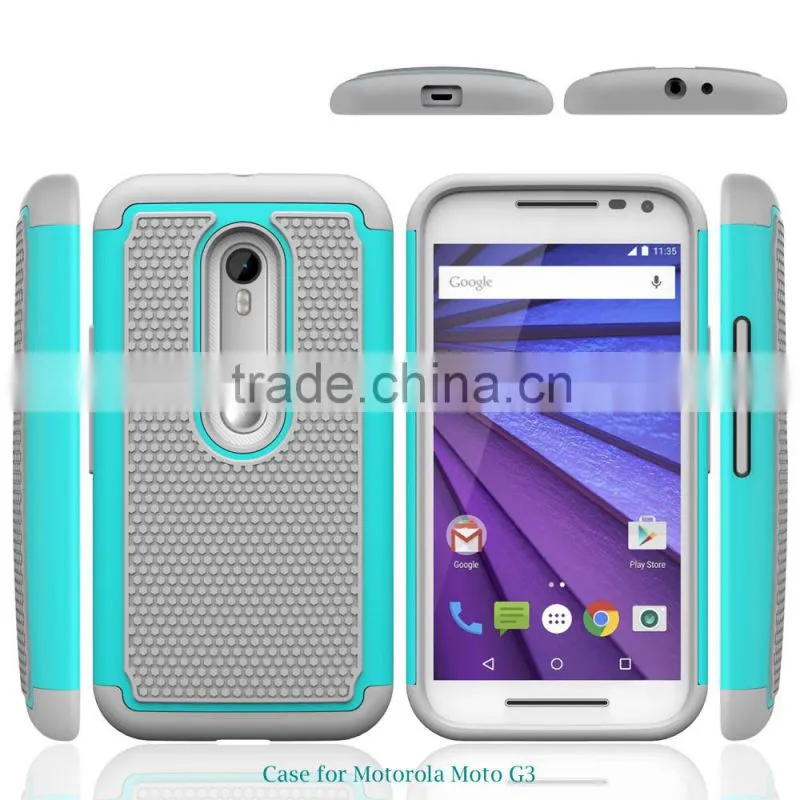 PC TPU 2 in 1 Slim armor cell phone case for moto g3