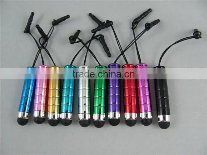 High Quality mini short Universal mini stylus pen for iphone,ipad, plastic touch pen