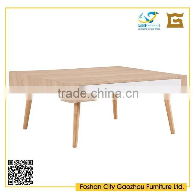 2016 newly wooden tea table design with walnut veneer
