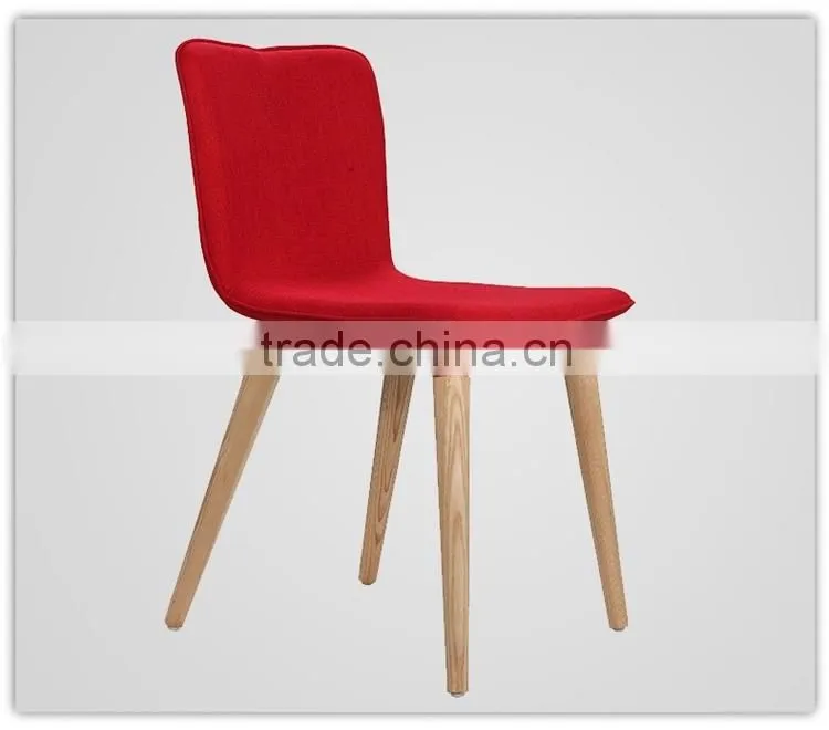 black fabric wooden dining chairs