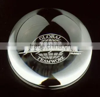 2016 Crystal dome ball paperweight printing brave eagle head