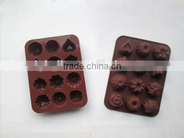 frozen brain shape silicone ice cube jello chocolate tray molds Makes 4 Cubes