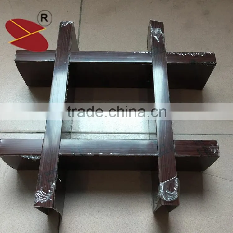Washroom decorative metal of suspended grille panels