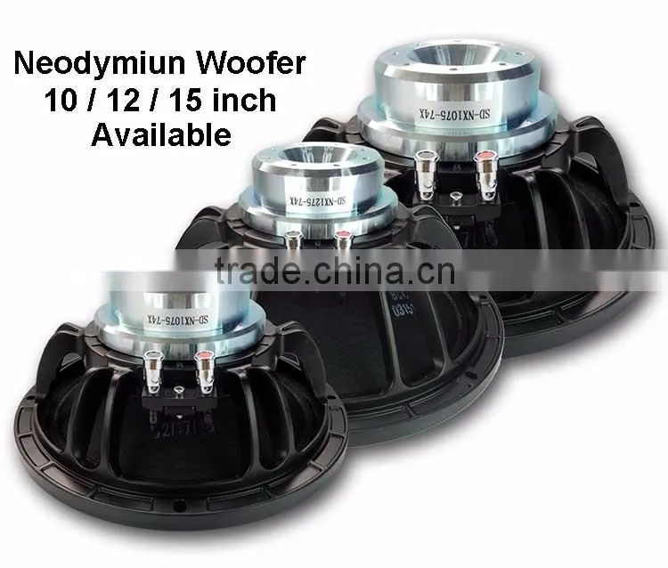 12 inch woofer neodymium speaker neodymium woofer 10inch/15 inch available