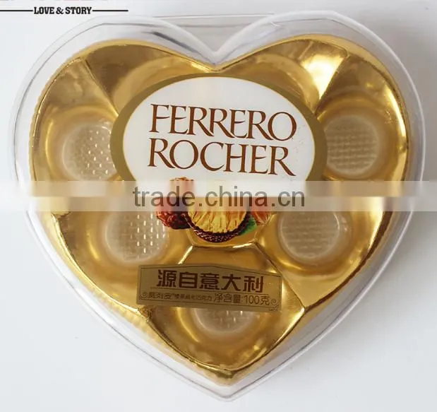 wholesale heart shape plastic box