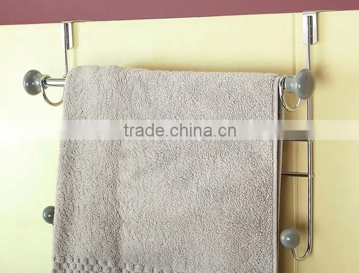 metal over the door hanging hooks with ceramics knob