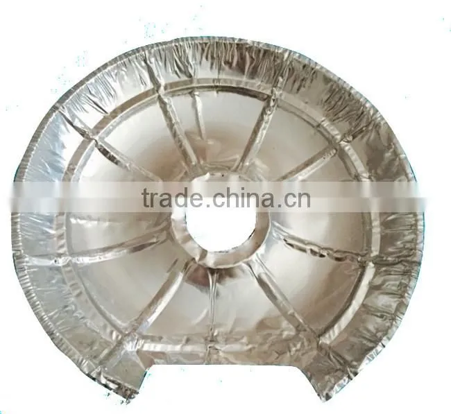 Kitchen Cleaning 27x27cm Disposable Aluminium Foil Gas Protector