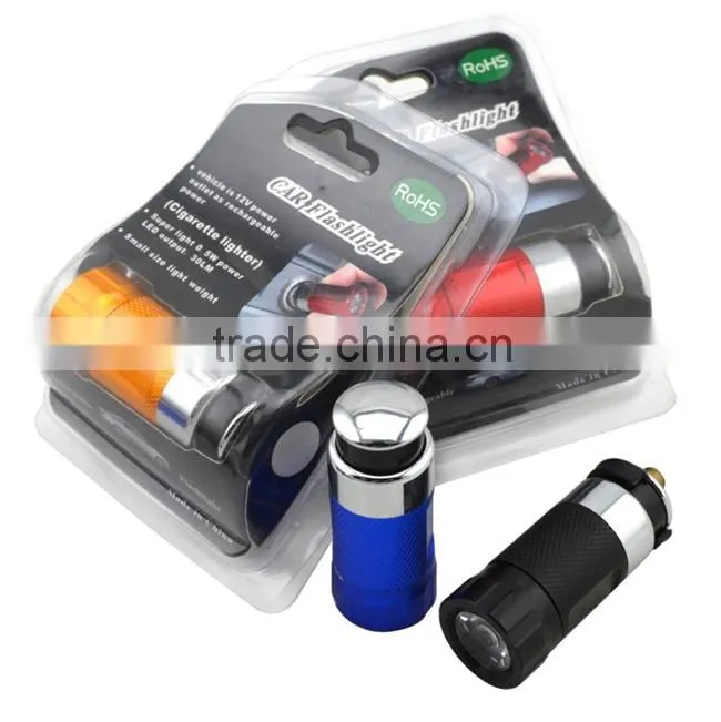 Jyicoo 12V Cigarette Lighter Torch Light LED Car Flashlight Led Rechargeable Emergency Light