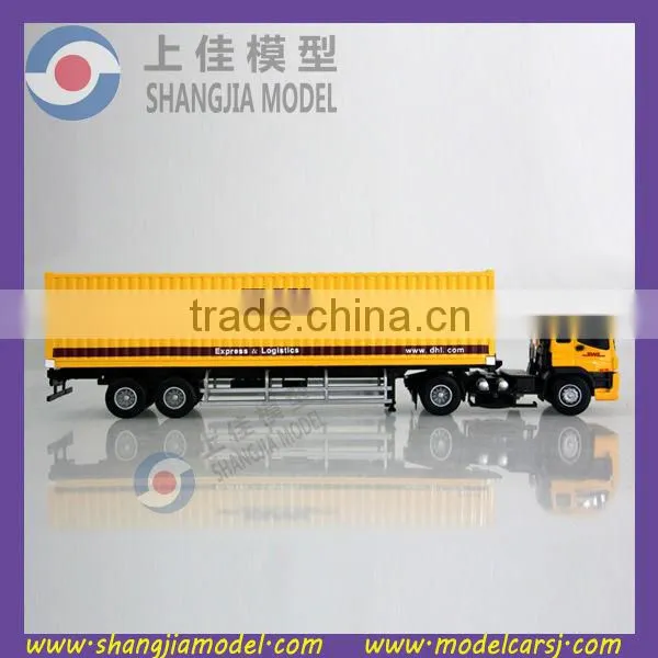 1:50 DHL diecast container truck model,diecast truck toy,china model truck toy factory