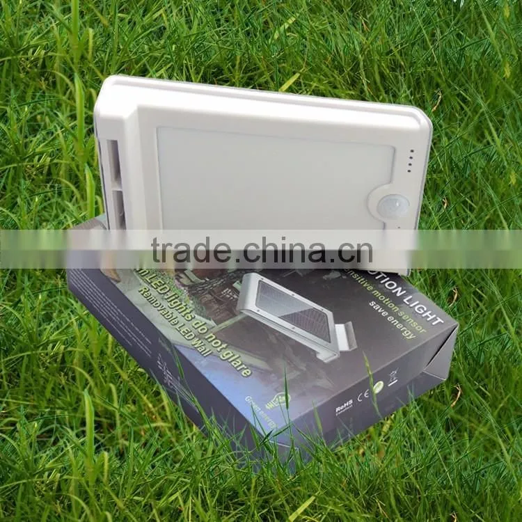 46 led aluminum pad ip65 450LM PIR sensor + Light control+weak light motion sensor solar led light