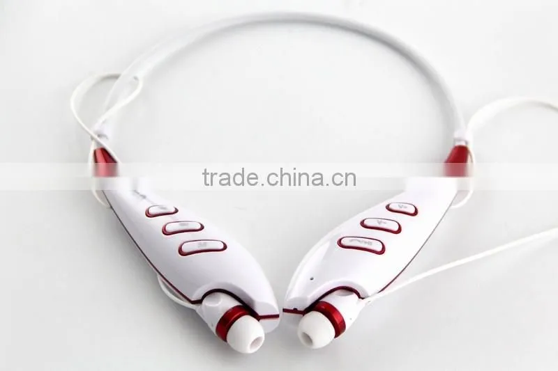 Hbs-740 Wireless Music Stereo Bluetooth Headset,Universal Vibration Neckband Style Headphone Earphone for iPhone and for samsung