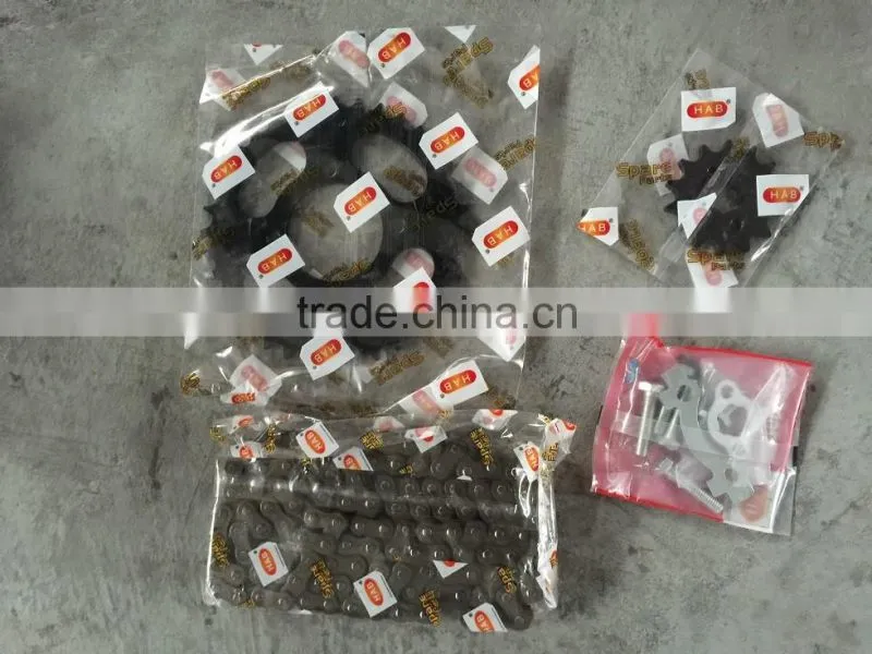 High Quality CD70 OEM motorcycle driving chain & sprocket kit Motorcycle Chain Kit & Motorcycle Sprocket Kit