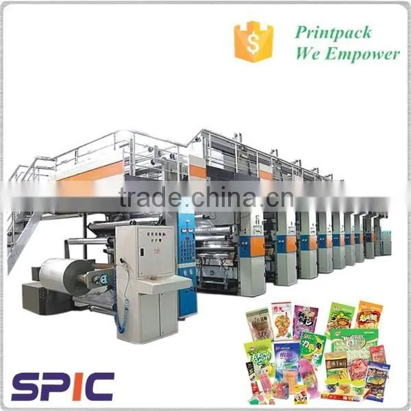 Automatic 10 color rotogravure printing machine price in China