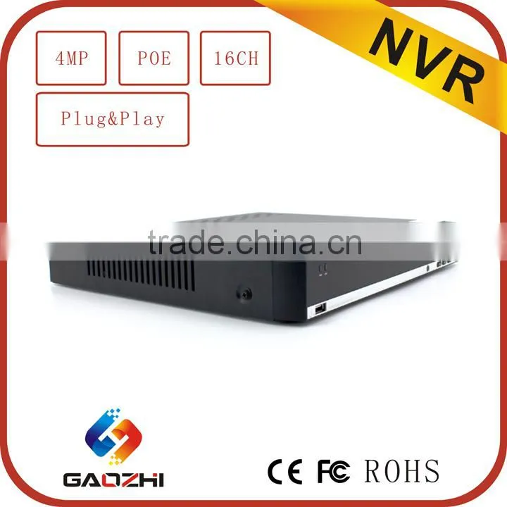 HD H.264 16CH 4Mp phone real time monitering network motion detection poe CCTV nvr kit