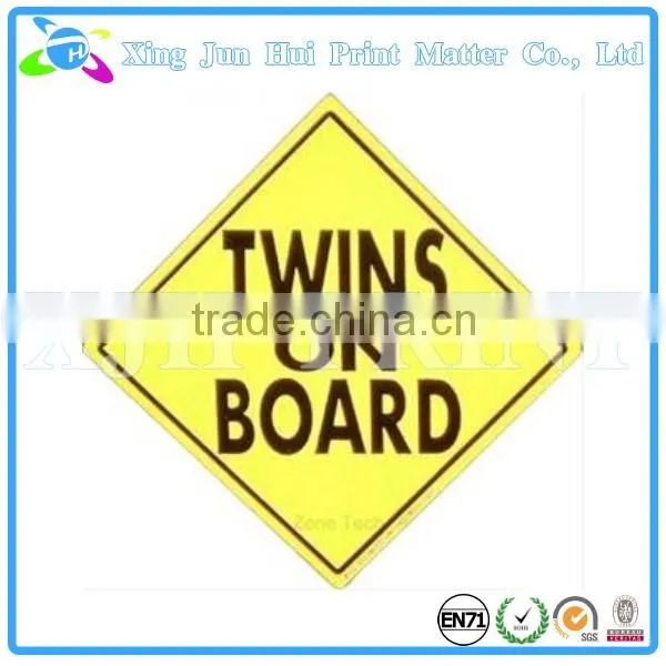 CMYK Print Car Sign Board Baby On Board Sign