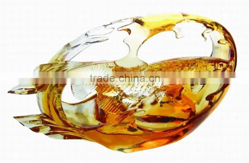 crystal goldren fish for promotion gift-- arowana dragon fish --BS115