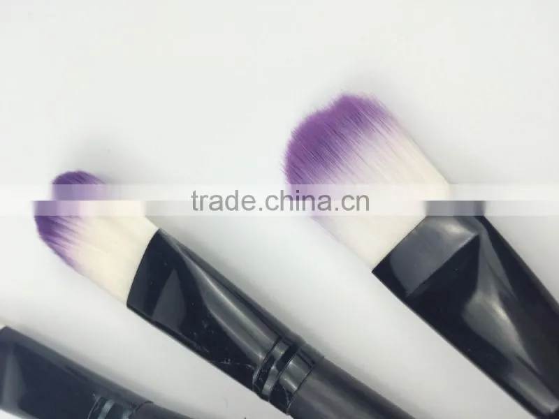 Romantic best seller customized charming purple&white best foundation brushes