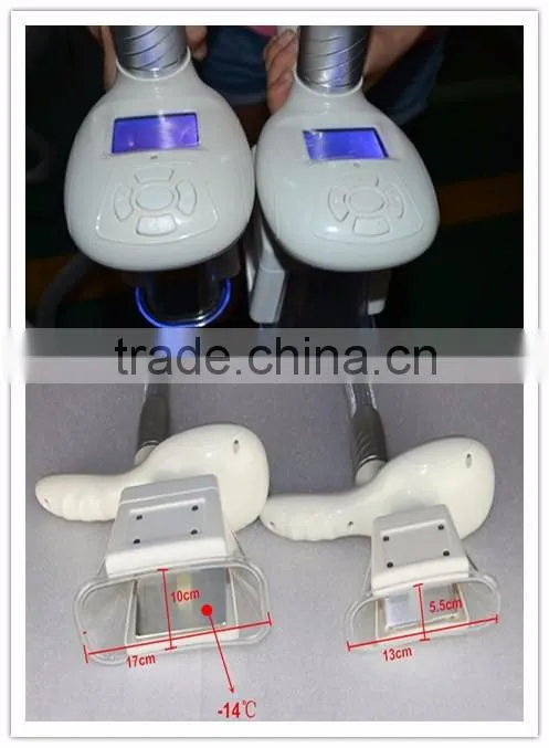 Portable double cryo handles vaccumm cryolipolysis Machine