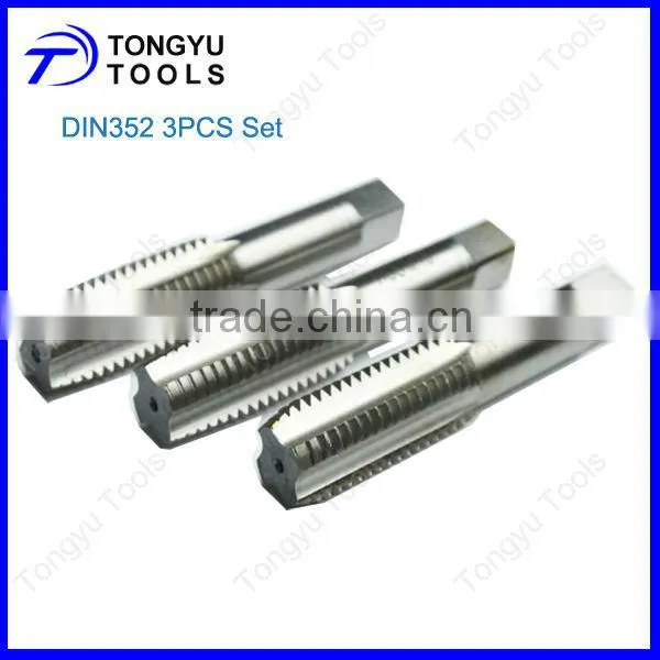 Hand Taps with DIN352 Standard,Including Taper,Plug and Bottom,Hand Taps