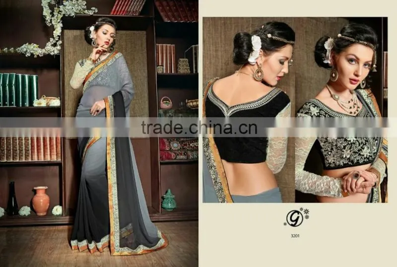 Shaded Designer Sarees For Women