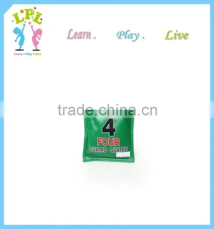 Customized logo printing rectangle hacky sack, best toy for kid game