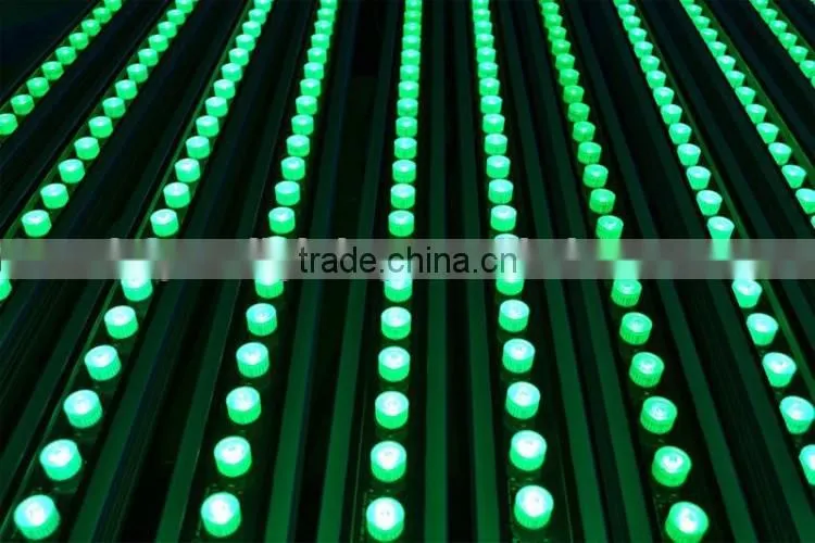 CE LVD EMC FCC IP65 Outdoor DMX512 6in1 RGBWA+UV 24*15w LED Slim Cameleon Linear Panel LED Wash Bar Light
