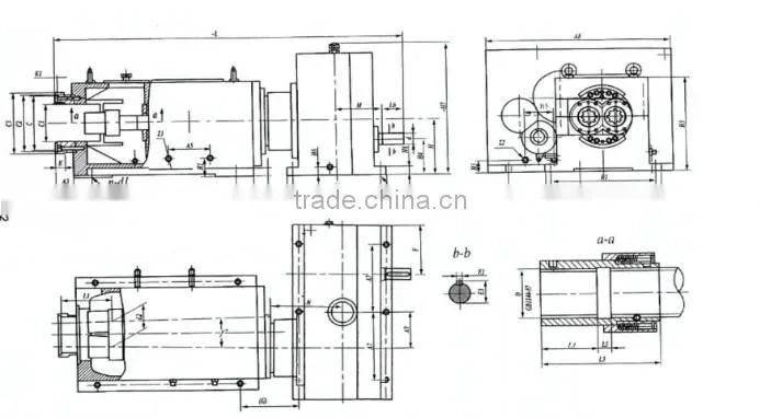 Guomao SZ gearbox for twin screw plastic extruder gearbox