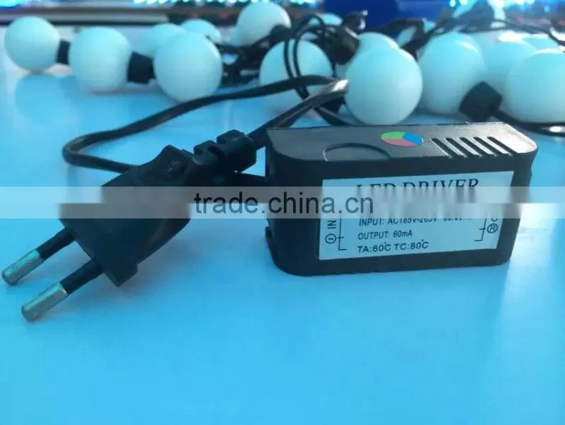 SJ-18-50/ SJ-38-20 auto color change rgb led ball string