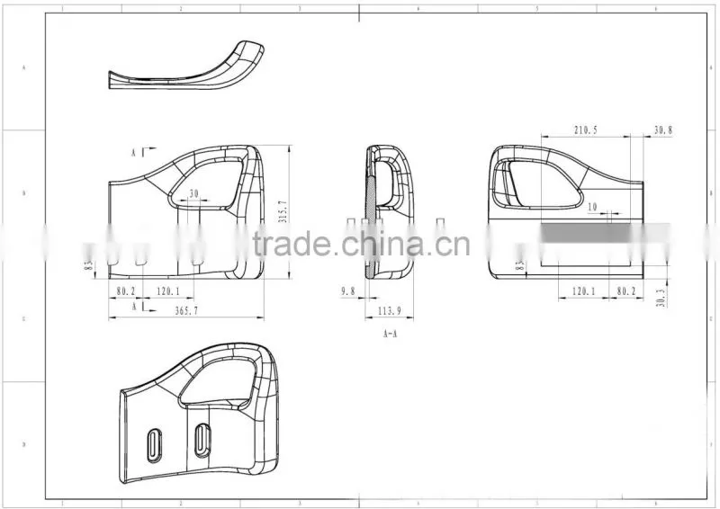 New Type Original Forklift Backrest Cushion