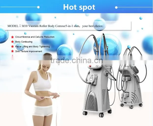 2016 On sale Vaccum roller Vela RF Shape body contour and weight loss slim Body fat removal Slim machine M10 eversun factory