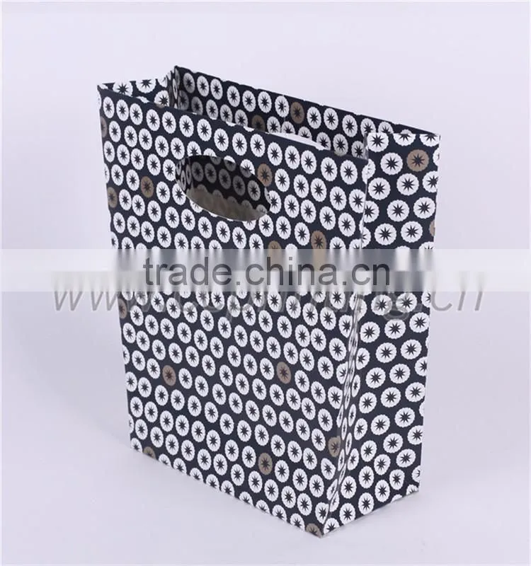 fashion paper shopping bag black luxury paper gift bag