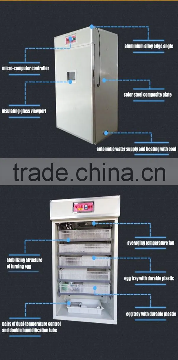hot sale automatic temperature control 500 poultry chicken egg incubator price