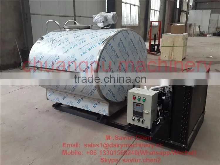 1000L Milk Chiller Tank For Dairy Farm Machinery